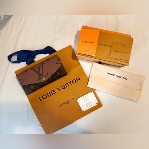 Louis Vuitton Orange and Cream Packaging Cards Set